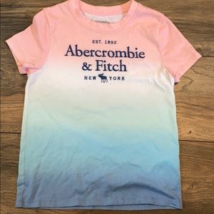 Abercrombie Pink and Blue Ombre Shirt
